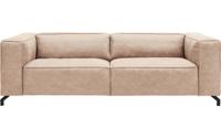 Goossens Bank Calvin beige, micro leer, 3,5-zits, modern design - thumbnail