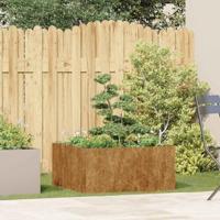 Plantenbak roestig 80x80x40 cm weervast staal - thumbnail