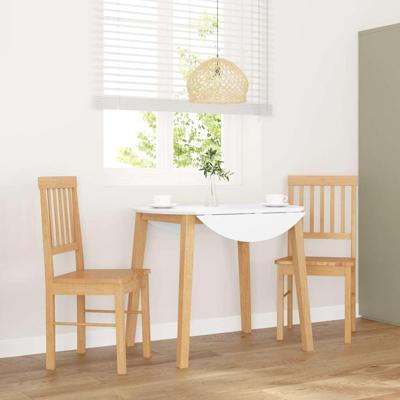 Eetkamerstoelen met kussens 2 st massief hout rubber Eetkamerstoelen met kussens 2 st massief hout rubber