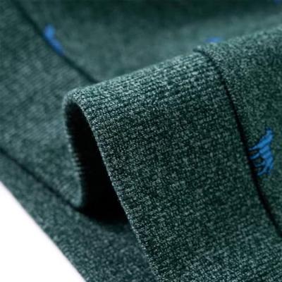 Kindertrui met hondenprint 116 gemleerd donkergroen