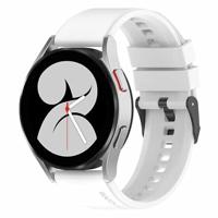 By Qubix - Siliconen gesp bandje - Wit - Compatible met Garmin Vivoactive 6 / Vivoactive 5 / Vivoactive 3 - Compatible Garmin bandje - Bandbreedte: 20mm - thumbnail