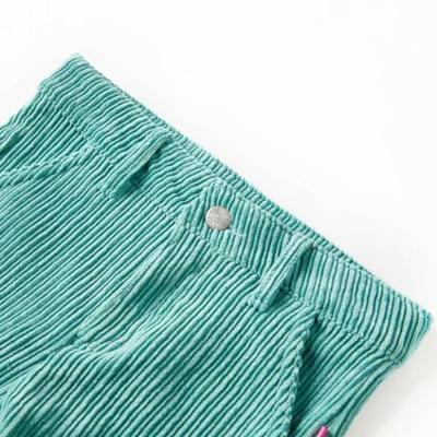 Kinderbroek 92 ribfluweel mintgroen - thumbnail