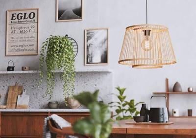 Eglo Houten hanglampHykeham Ø 38cm - 43852