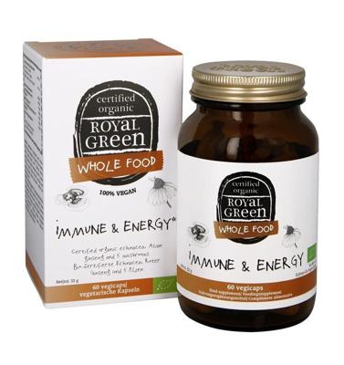 Royal Green Immune & energy bio 60 Vegetarische capsules Royal Green Immune & energy bio 60 Vegetarische capsules