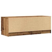 Tv-meubel 102x35x36,5 cm bewerkt hout oud houtkleurig - thumbnail