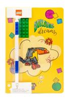 LEGO Building Dreams notitieboek met blauwe gelpen - thumbnail