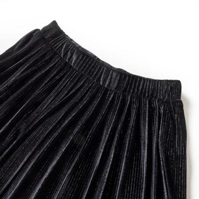 Kinderrokje geplooid 128 lurex zwart Kinderrokje geplooid 128 lurex zwart