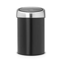 Brabantia touch bin wandafvalemmer 3 liter matt black - thumbnail