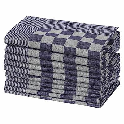 Keukendoeken 10 st 50x70 cm katoen blauw en wit