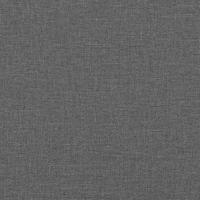 LED Hoofdbord met LED-striplichten Donkergrijs 160 cm Polyester - thumbnail