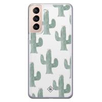 Samsung Galaxy S21 Plus siliconen telefoonhoesje - Cactus print - thumbnail