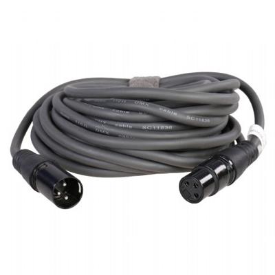 Nedis COTG15012GY100 Digitale Dmx-kabel 110 Ohm Xlr 3-pins Male - Xlr 3-pins Female 10 M Grijs