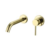 Nancy Inbouw-Wandmengkraan Uitloop 20Cm Mat-Goud - thumbnail