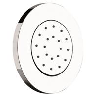 Bodyjet Hotbath Mate Twist Inbouw Massage Kantelbaar 13 cm Rond Geborsteld Nikkel - thumbnail