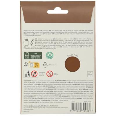 Folieballon Cijfer 6 Bruin Mat (86cm)