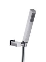 Verstelbare Wandsteun Hotbath Mate Met Argenta Doucheslang 100 cm en Handdouche Vierkant Chroom - thumbnail