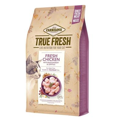 Carnilove True Fresh Kip voor Volwassen Katten, 1,8 kg
