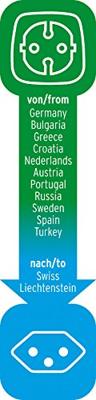 Reisadapter Europa-naar-Zwitserland Geaard