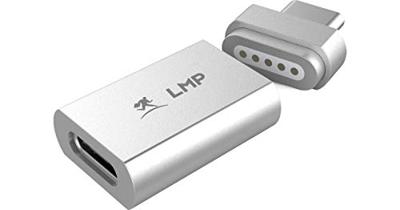 LMP Magnetische veiligheidsadapter, USB-C, voor laadkabels tot 100 W, zilver