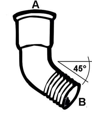 Cornat Galva Bocht Mv 3/4 45Gr (40) - VFB4034