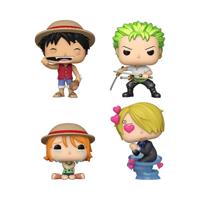 One Piece Funko Pop Vinyl 4-Pack: Monkey D. Luffy, Roronoa Zoro, Nami, Sanji (Special Edition) - thumbnail