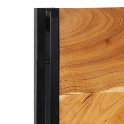 Hoofdeinde 120 cm massief hout acacia en ijzer Hoofdeinde 120 cm massief hout acacia en ijzer