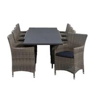 Le Sud tuinset Roma Del Sol - uitschuifbaar - 9-delig - thumbnail