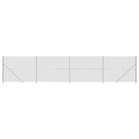 VidaXL Gaashek met flens 1,4x10 m zilverkleurig - thumbnail