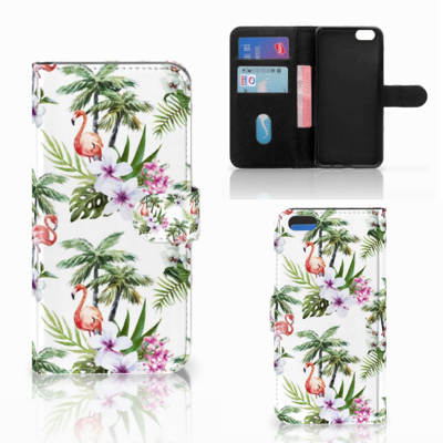 Apple iPhone 7 Plus | 8 Plus | Telefoonhoesje | Met pasjeshouder | Flamingo Palms Apple iPhone 7 Plus | 8 Plus | Telefoonhoesje | Met pasjeshouder | Flamingo Palms