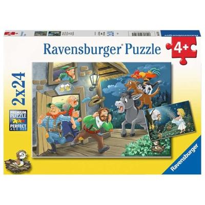 Ravensburger puzzel sprookjestijd 2x24 stukjes