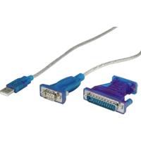 VALUE converter-kabel USB - serieel DB9, turkoois, 1,8 m - thumbnail