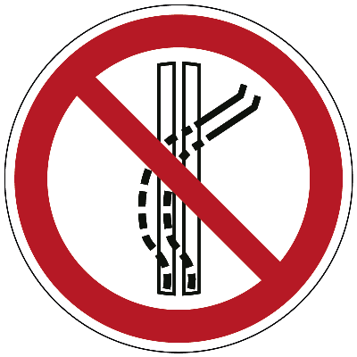 Het sleepspoor niet verlaten - Ø 150 mm - Sticker Het sleepspoor niet verlaten - Ø 150 mm - Sticker