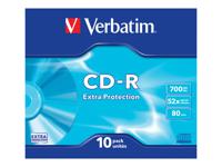 VERBATIM CD-R Extra Protection Slimcase 10 stuks - thumbnail