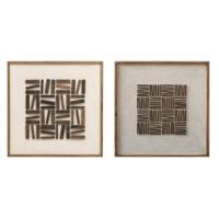 Schilderij Home ESPRIT Pijnboom Gerecycleerd Hout 62 x 4 x 62 cm - thumbnail