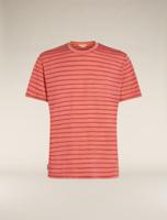 Icebreaker 125 Cool-Lite Drayden SS Stripe T-shirt Heren Plume/Jasper M - thumbnail