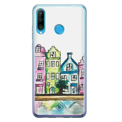 Huawei P30 Lite siliconen telefoonhoesje - Amsterdam Huawei P30 Lite siliconen telefoonhoesje - Amsterdam