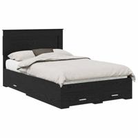 Bedframe met lade met hoofdeinde met opslag Bewerkt hout - thumbnail