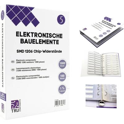 TRU COMPONENTS TC-6869416 TC-6869416 Assortiment SMD 1206 0.25 W 1 % 1000 onderdelen TRU COMPONENTS TC-6869416 TC-6869416 Assortiment SMD 1206 0.25 W 1 % 1000 onderdelen