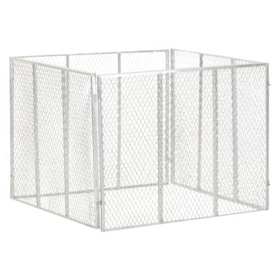 VidaXL Compostbak 100x100x77 cm gegalvaniseerd staal VidaXL Compostbak 100x100x77 cm gegalvaniseerd staal