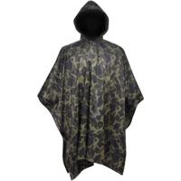 Regenponcho voor kamperen/wandelen leger waterdicht camouflage - thumbnail