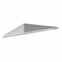 Shangle Hoekplanchet Driehoek Rond 39x39 cm - RVS - thumbnail