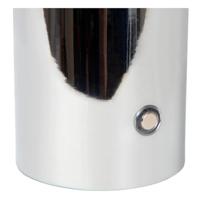 Lucide VIVO - Oplaadbare Tafellamp - Accu/Batterij - Ø 8 cm - LED Dimb. - E27 - 1x1W 2700K - Chroom - thumbnail
