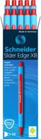 10x Schneider Slider Edge XB balpen rood - thumbnail