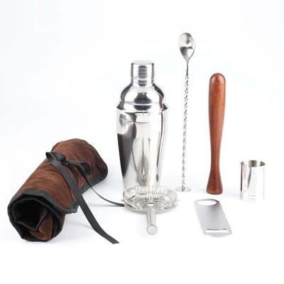 7 in 1 roestvrijstaal wijn cocktail shaker tools set met doek zak capaciteit: 750ml 7 in 1 roestvrijstaal wijn cocktail shaker tools set met doek zak capaciteit: 750ml