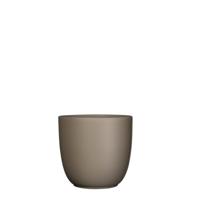 Tusca pot rond taupe mat h16xd17 cm Mica Decorations - Mica decorations - thumbnail