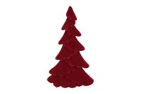 Kerstboom mea kunststof 24 cm rood - thumbnail