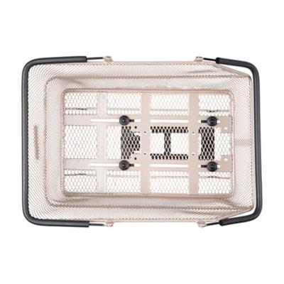 BASIL Fietsmand cento mik 39 x 24 x 13 cm - nude metallic BASIL Fietsmand cento mik 39 x 24 x 13 cm - nude metallic