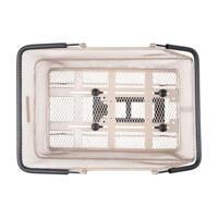 BASIL Fietsmand cento mik 39 x 24 x 13 cm - nude metallic - thumbnail