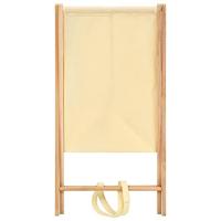 VidaXL Wasmand 42x41x64 cm cederhout en stof beige - thumbnail
