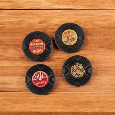 Koelkastmagneten LP 4,2x4,2cm set van 4